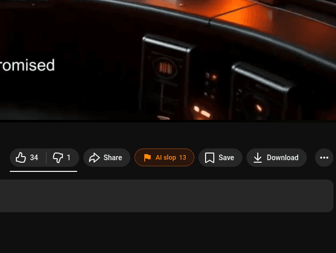 YouTube AI Detector - Report AI slop