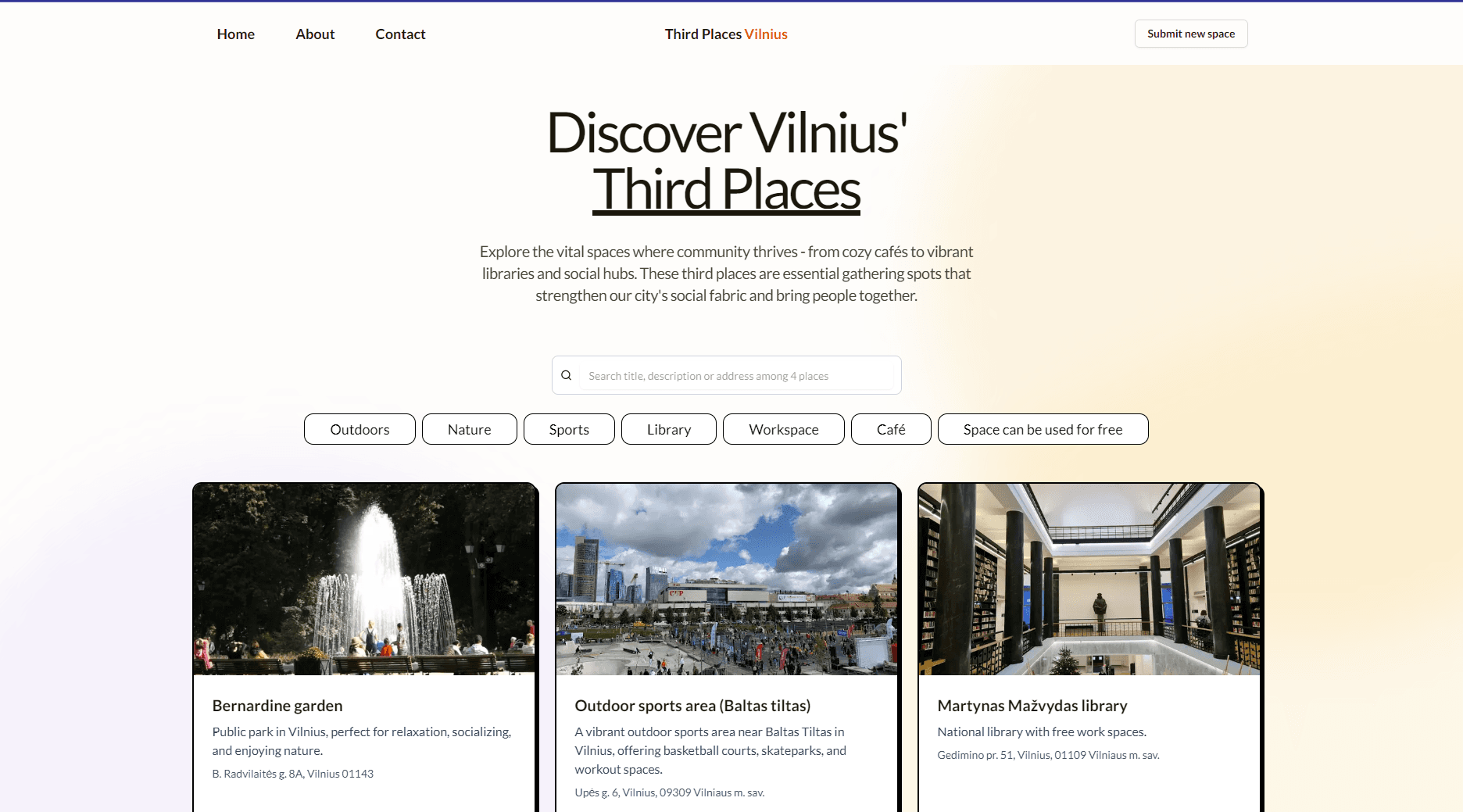 Third Places Vilnius